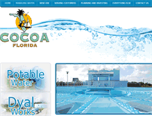 Tablet Screenshot of cocoawaterworks.com